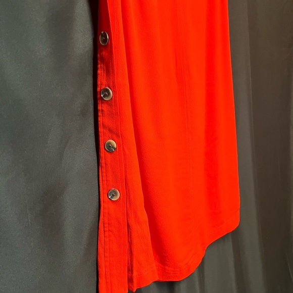 Madewell Women's Red Side Button Skirt - Picture 10 of 10